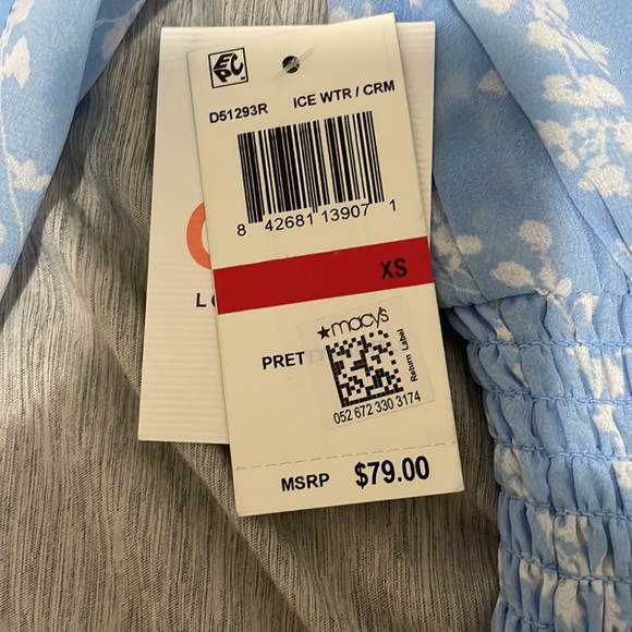 brand new blue flowery dress - Picture 3 of 4